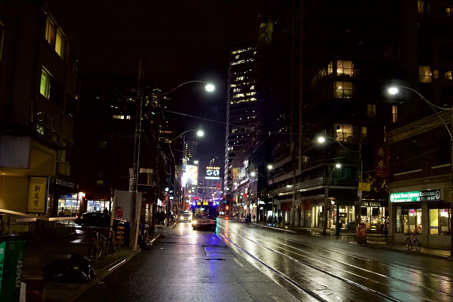 night, illuminated, building exterior, city, architecture, transportation HD wallpaper