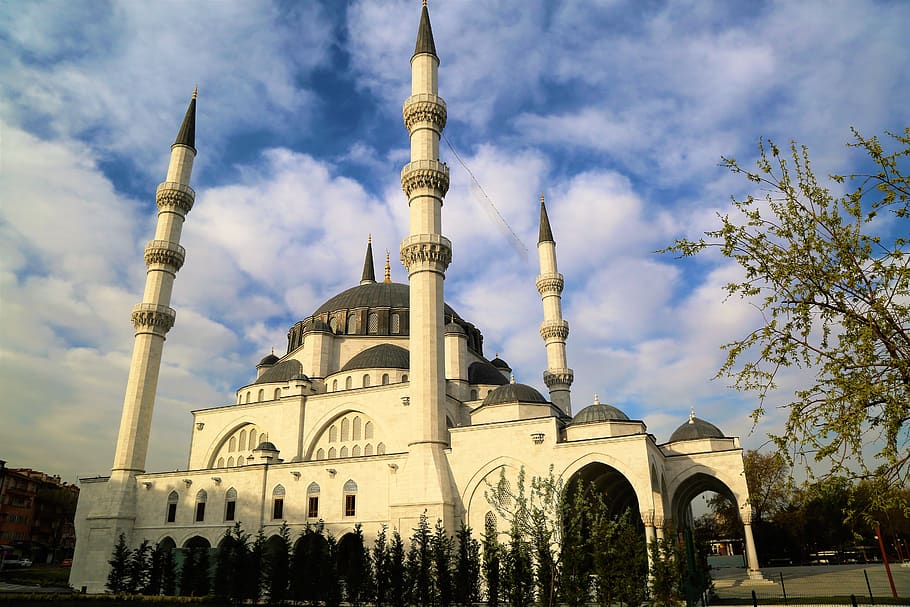minaret, islam, building, dome, building exterior, architecture HD wallpaper