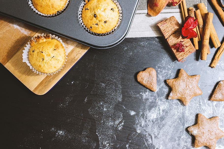 Assorted Cookies, baked, bakery, baking, bread, cake, cinnamon HD wallpaper