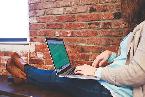 student, typing, keyboard, text, woman, startup, business, people HD wallpaper