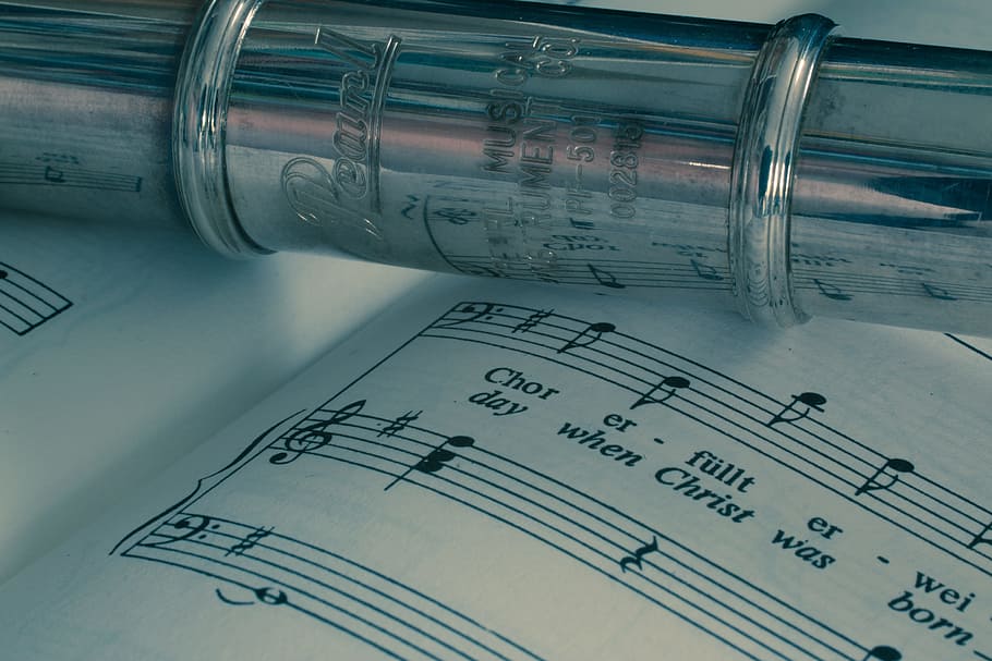 flute, music, note, tone, musical, object, passion, paper, diagram HD wallpaper