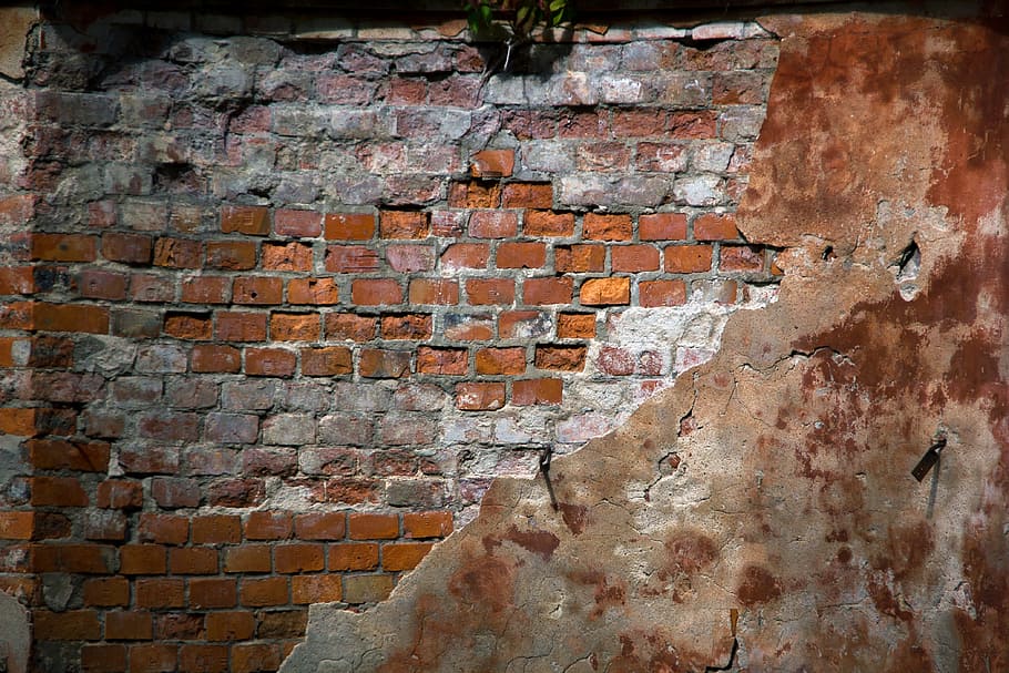 brick, wall, background, old, photography, dirty, nobody, brown, HD wallpaper