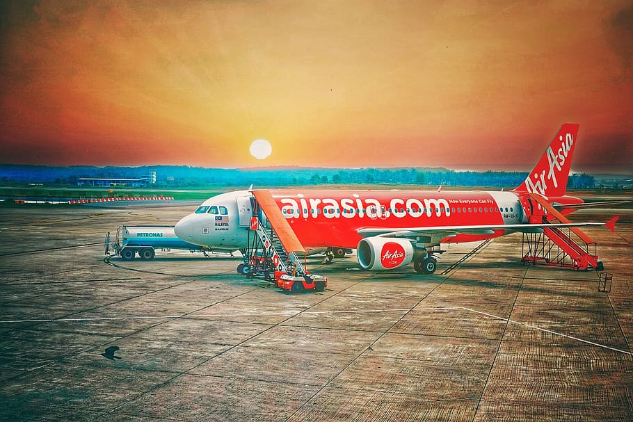 Air-Asia Airbus a320 on the Ground