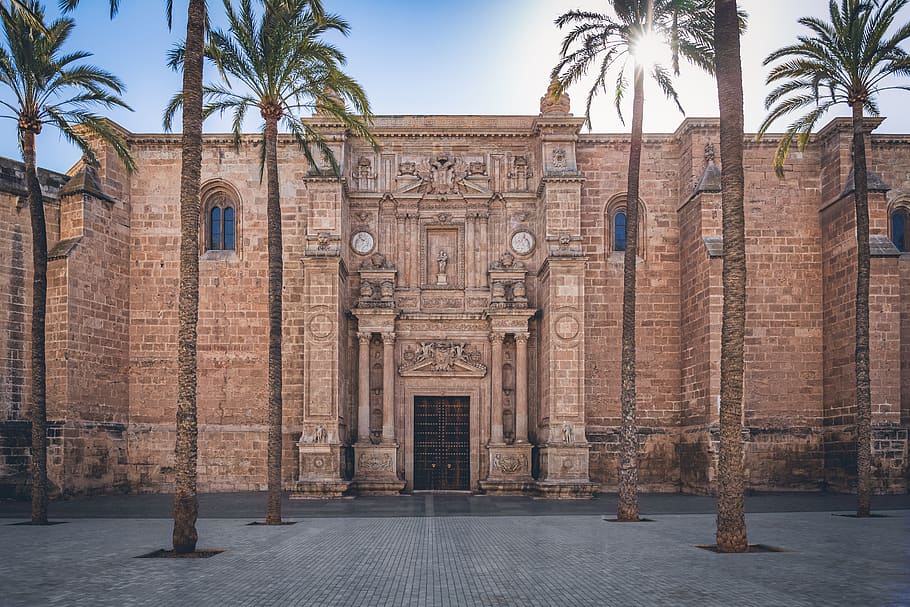 HD   Almeria Cathedral Medieval Architecture Spain Door   Almeria Cathedral Medieval Architecture 