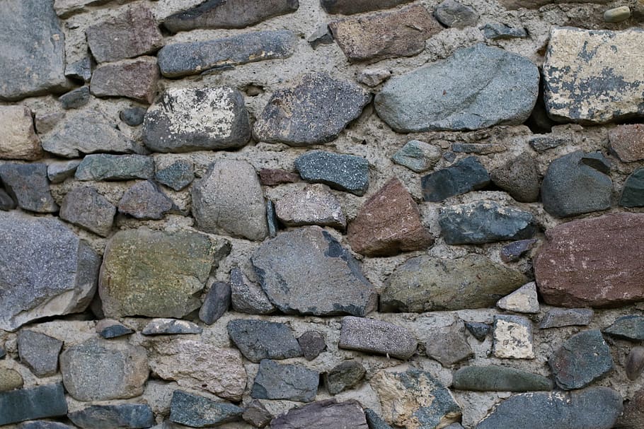 blue, stones, texture, wall, backgrounds, full frame, textured HD wallpaper