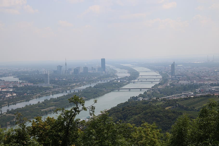 vienna, danube, austria, architecture, built structure, building exterior HD wallpaper