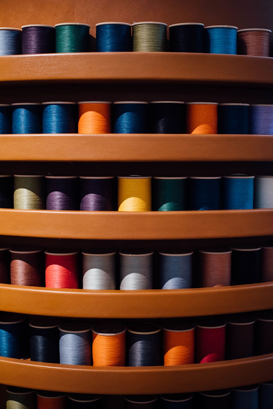 thread, colourful, large group of objects, arrangement, shelf HD wallpaper