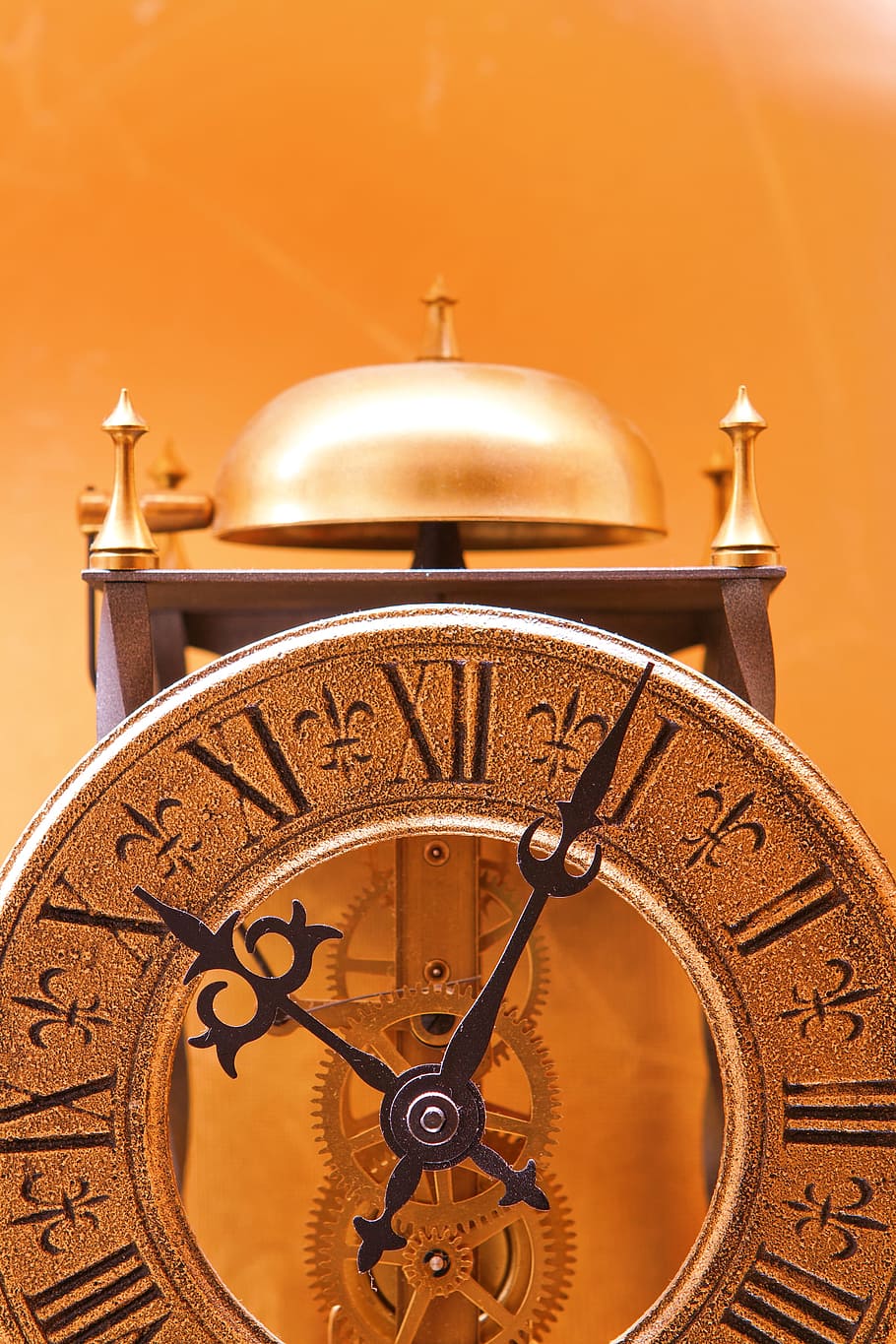 antique, appointment, black, clock, clockwork, close-up, countdown HD wallpaper