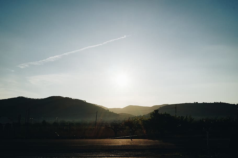 sky, spain, road, sunshine, mountain, beauty in nature, scenics - nature HD wallpaper