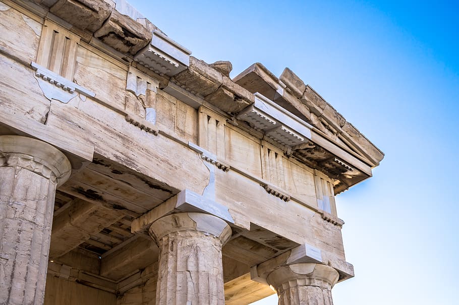 greece, athens, parthenon, marbles, architecture, goldenratio, HD wallpaper