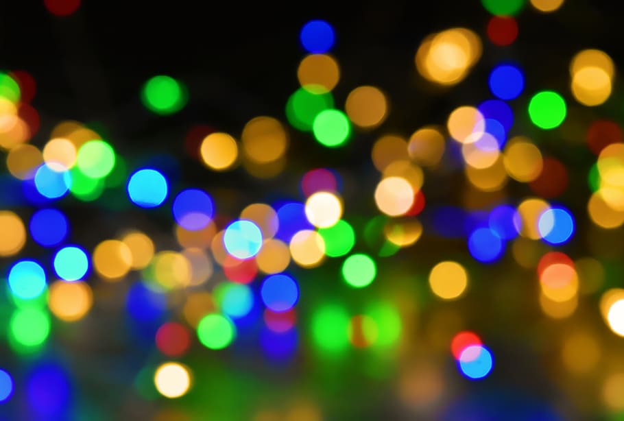 bokeh, background image, colorful, lights, bright, night, illuminated HD wallpaper