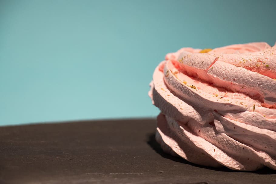 pink icing, dessert, ireland, dublin, food, merengue, treat, detail HD wallpaper
