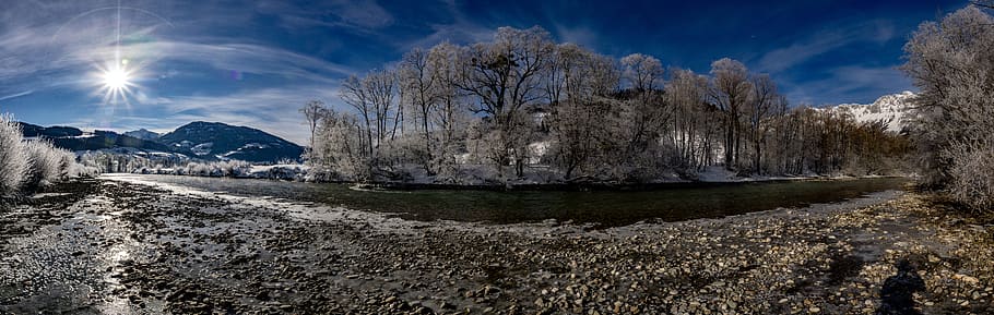 panoramic, nature, outdoors, scenery, landscape, ice, snow, tree HD wallpaper