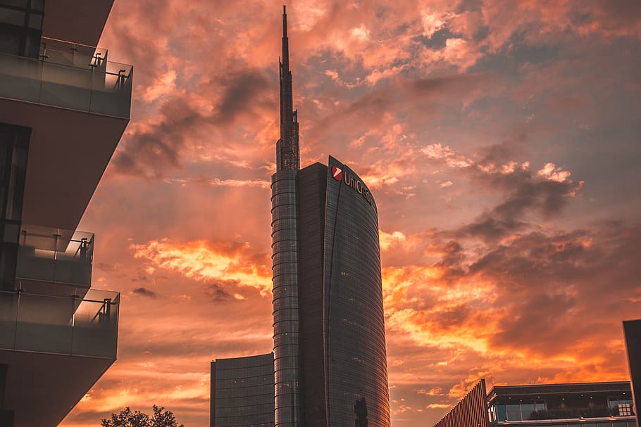 italy, architecture, built structure, building exterior, sunset HD wallpaper