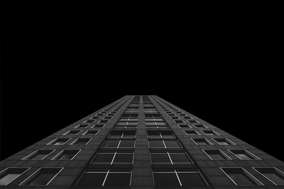 dark, black and white, architecture, skyscraper, tower, building HD wallpaper