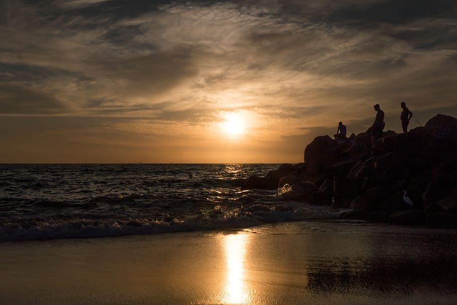 Hd Wallpaper Mexico Puerto Vallarta Sunset Beach Ocean Sky Water Sea Wallpaper Flare