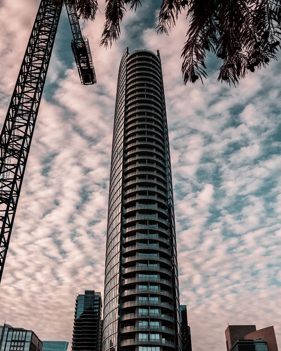 Low Angle Shot Of Building, architecture, downtown, high-rise HD wallpaper
