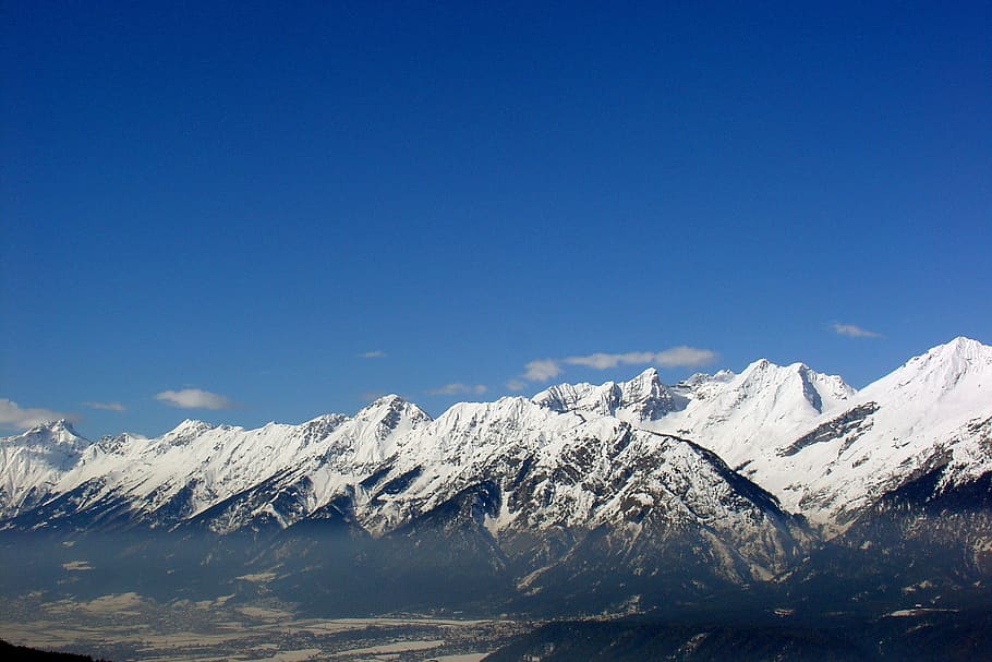 Snow Capped Mountains, alpine, altitude, climb, cold, dramatic HD wallpaper