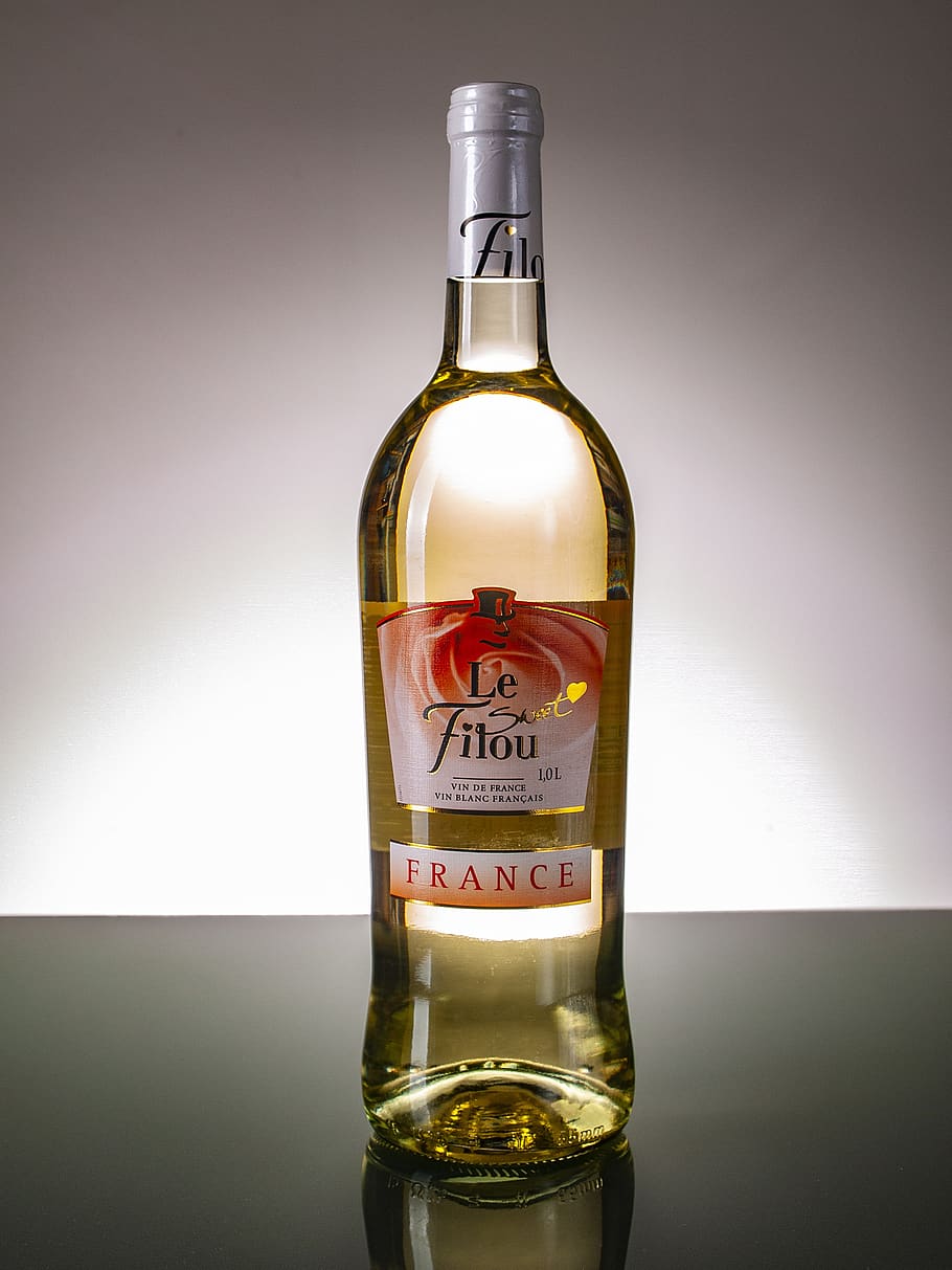 wine bottle, drink, container, label, indoors, text, alcohol HD wallpaper