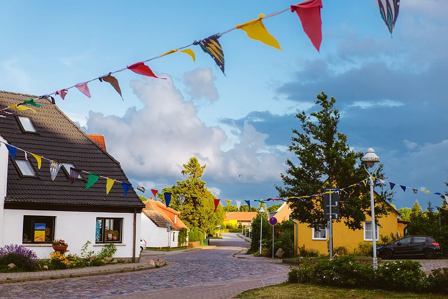 Small village on Rugen island, architecture, arkona, baltic, building HD wallpaper