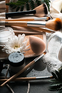 Beauty Set Photo, Makeup, Cosmetics, still life, no people, table HD wallpaper