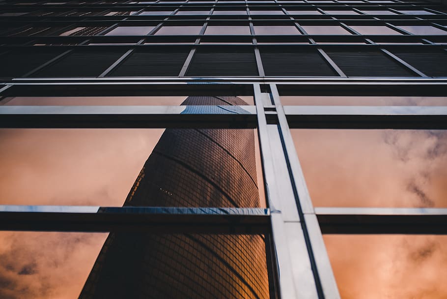 high-rise building, office building, city, town, urban, high rise HD wallpaper