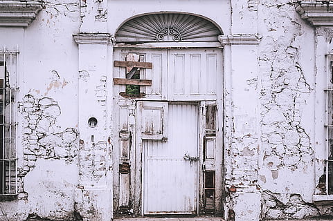 White Concrete Structure, abandoned, antique, architecture, broken HD wallpaper
