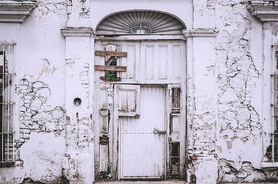 White Concrete Structure, abandoned, antique, architecture, broken HD wallpaper