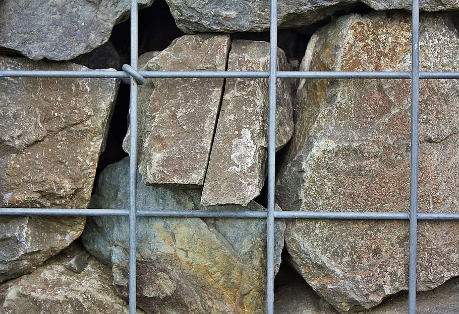 stone, rock, rocky, texture, wall, fence, metal, no people HD wallpaper