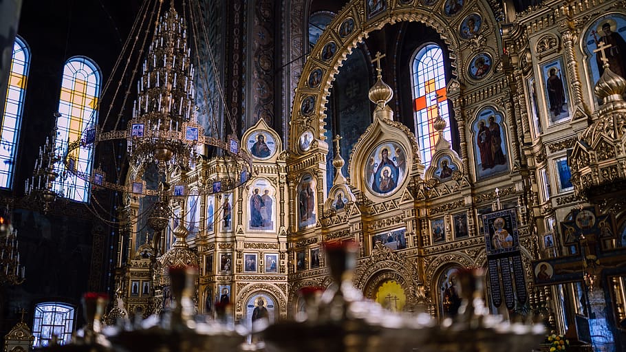 Basilica during daytime, architecture, building, church, altar HD wallpaper
