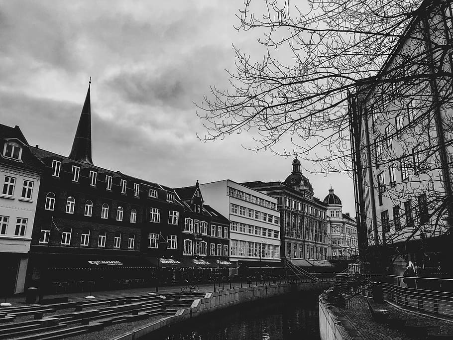 water, architecture, outdoors, path, building, urban, tower HD wallpaper