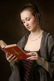 history, book, retro, read, learn, vintage, girl, portrait HD wallpaper