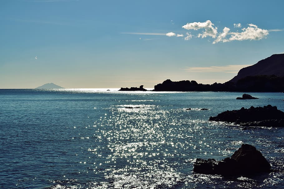 italy, elba island, sea, sky, water, scenics - nature, beauty in nature, HD wallpaper