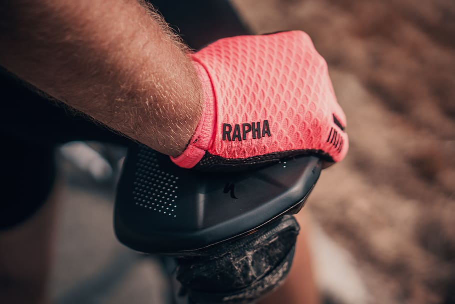 person wearing pink Rapha gloves, carpathian mountains, seat, HD wallpaper