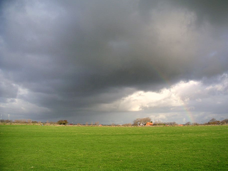 netherlands, texel, cloud - sky, environment, landscape, storm HD wallpaper