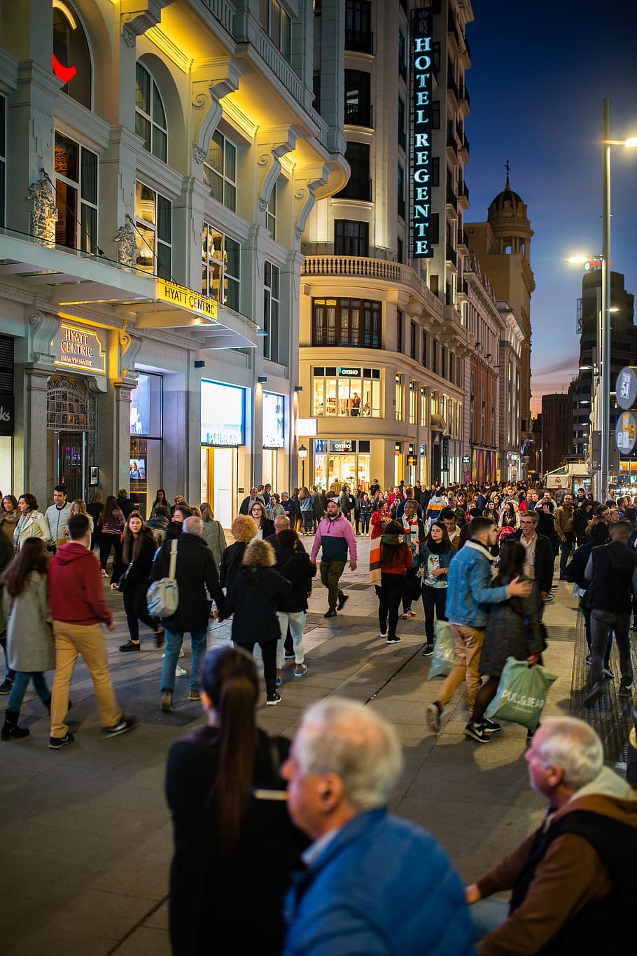 pedestrian, person, human, town, building, city, downtown, urban