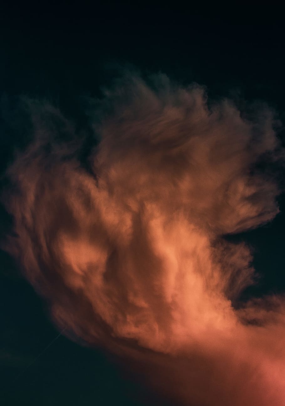 sky, cloud, storm, abstract, sunset, sunrise, nature, looking up, HD wallpaper