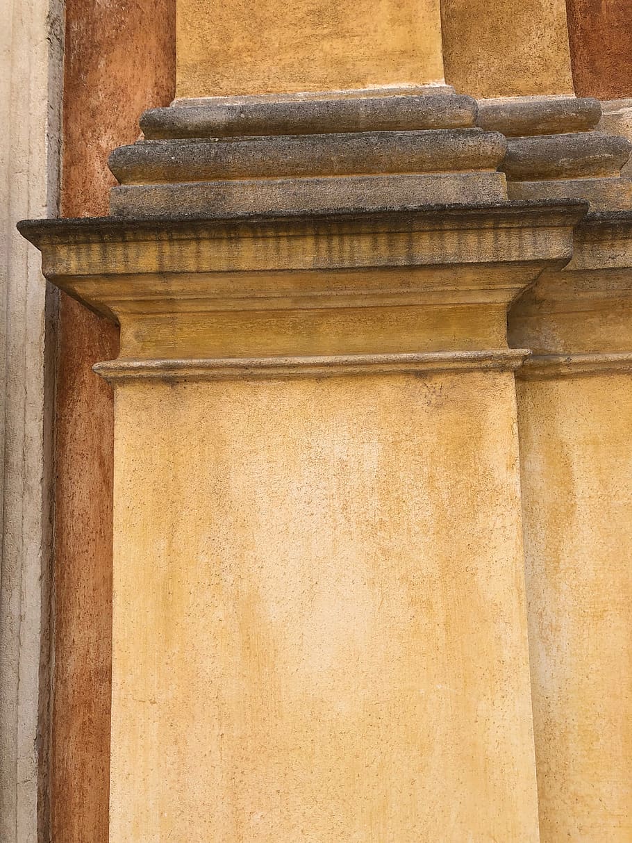 architecture, building, pillar, column, wood, wall, church HD wallpaper
