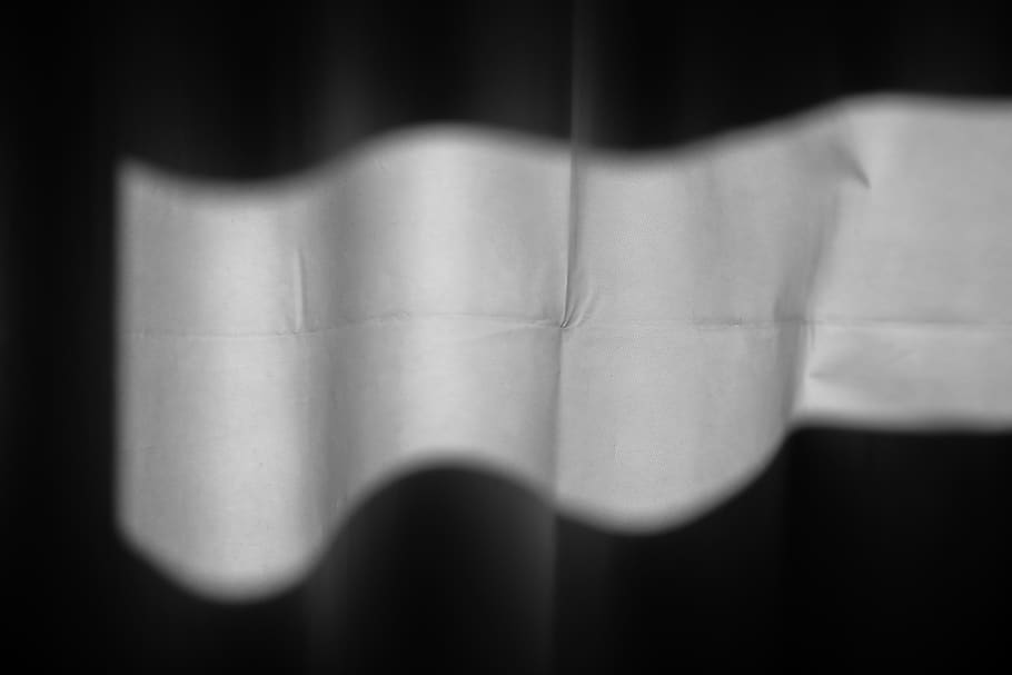 sunlight, shadow, abstract, fabric, black and white, texture, HD wallpaper