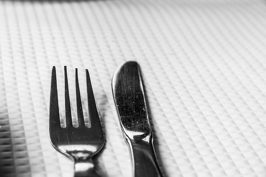 cutlery, fork, knife, table, kitchen utensil, eating utensil HD wallpaper