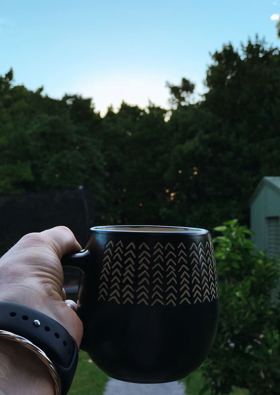 coffee, mornings, human hand, human body part, one person, holding HD wallpaper