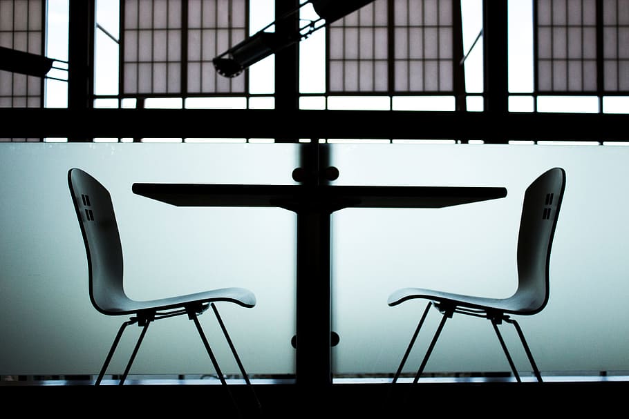 photograph, table, chairs, building, window, seat, indoors HD wallpaper