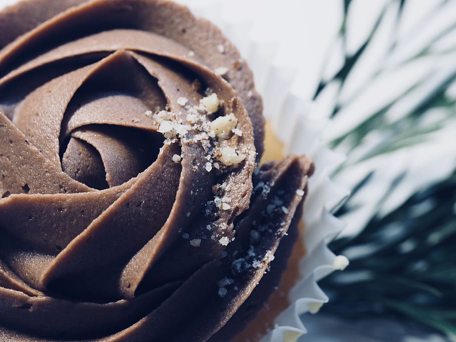 chocolate, cake, cupcake, food, food and drink, freshness, sweet food HD wallpaper