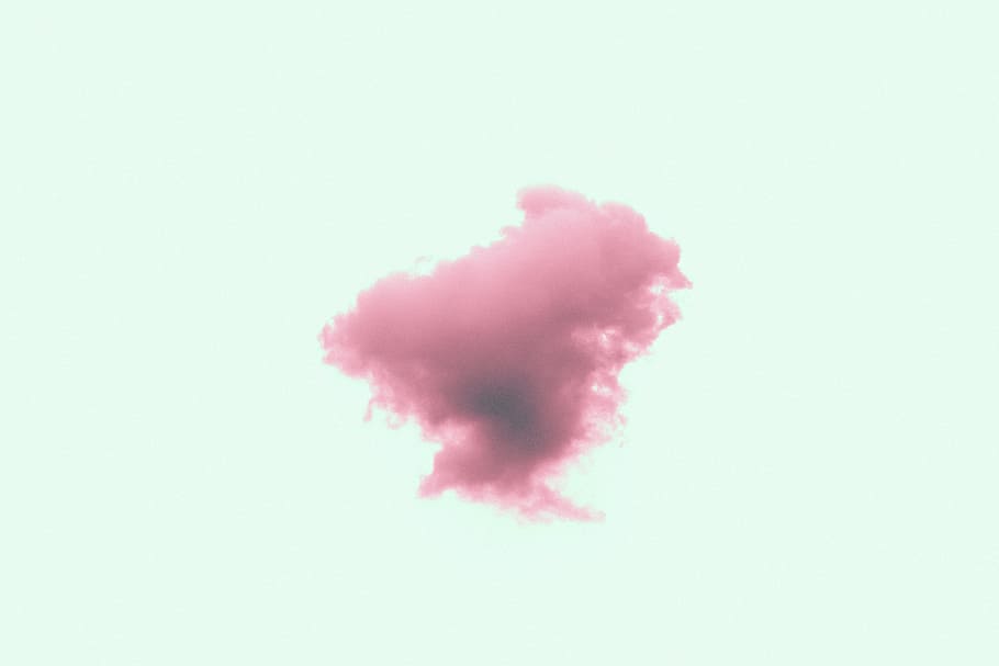 pink smoke, white, minimalism, red, blank, simple, clean, grain, HD wallpaper
