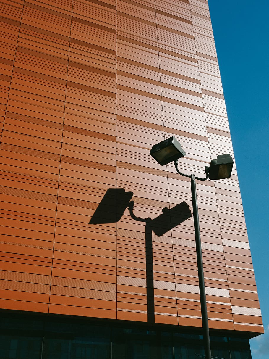 canada, toronto, architecture, minimalism, lights, orange, shadow HD wallpaper