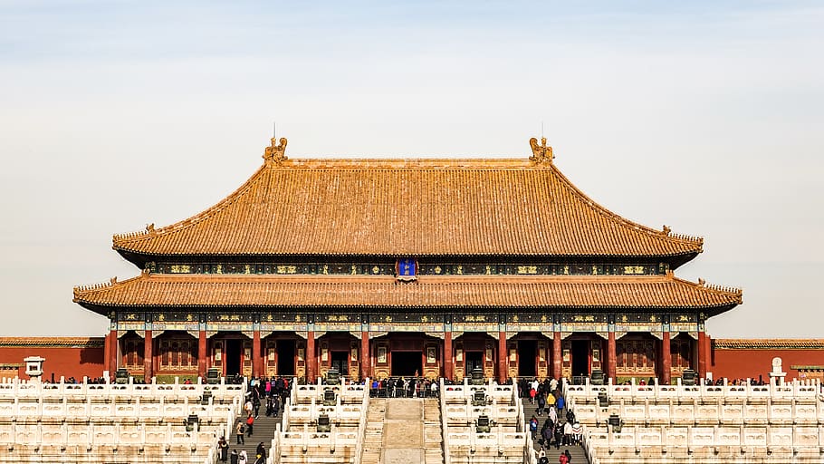 brown building, temple, shrine, architecture, worship, pagoda HD wallpaper