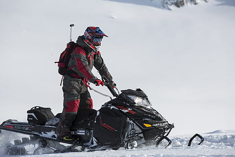 Person Riding on Snowmobile, action, adventure, cold, daylight HD wallpaper