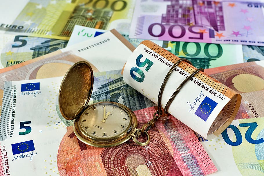 euro, money, finance, currency, time, company, investment, savings, HD wallpaper