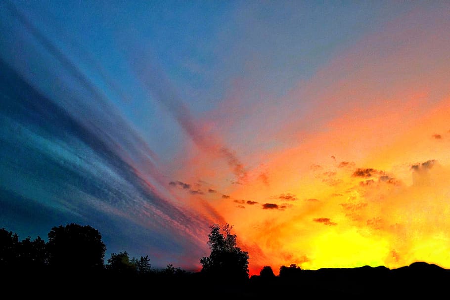 united kingdom, edinburgh, beauty in nature, cloud - sky, sunset HD wallpaper