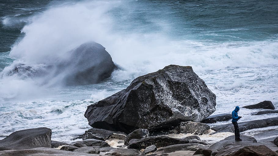 storm, waves, warning, sea, caution, weather forecast, risk HD wallpaper